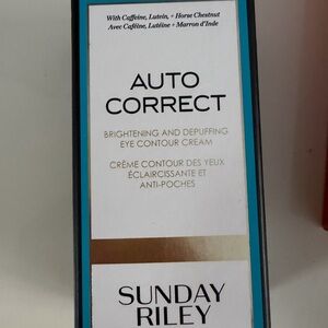 Sunday Riley Auto Correct Eye Cream with Blue and White Design